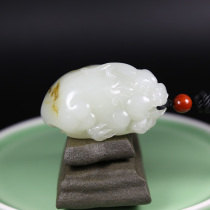 Ze Yuxuan Su Gong Xinjiang Hetian Jade White Jade Seed Material Pixiu Piece Seed Jade Rui Beast Handhold Guardian Men's