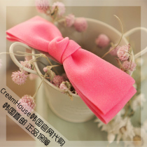 (CreamHouse) Korean pink double bow baby girl baby hair band