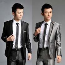  Spring and autumn mens suit suit Trendsetter Korean version slim casual suit male wedding groom best man dress wedding season
