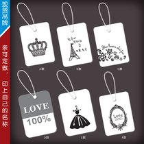 Spot jewelry tag small tag card price tag custom tag free design