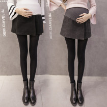 Maternity skirt spring and autumn short pleated skirt Autumn fashion belly shorts skirt hip skirt skirt autumn