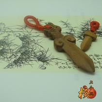 Adult year of life Evil evil anti villain baby evil peach wood sword Feicheng peach wood faucet keychain pin pendant