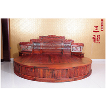 Redwood furniture antique furniture Laos red sour branches Chinese classical Ming and Qing furniture carved mahogany high bed