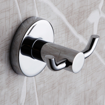 Hui porcelain copper hook adhesive hook Hook double hook left and right hook solid luxury clothes hook copper