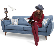 Manufacturer Direct sales Modern minimalist fabric Sofa Composition Living Room Small Family single Double trio position Nordic Leisure sofa