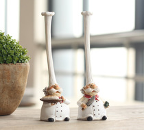 American Countryside Fields Garden Swing Piece Creative Kitchen Restaurant Home Decoration Goods High Hat Chef Chef 1 pairs