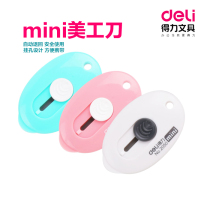 Del art knife demolition express knife small mini creative open letter knife candy color cute paper knife office stationery