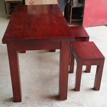 Manufacturer Direct sales solid wood dining table and chairs small plate stool surface gallery table stool for old dining table and chairs support set to do