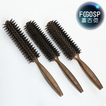 Professional Beauty Hair Roll Comb Pig Mane Comb Curly Hair Comb Round Roll Comb Styling Comb Cross Veins Lengthened
