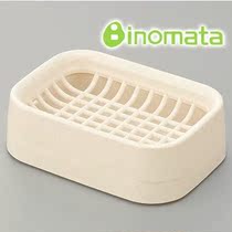 Double drain Japan imported inomata soap box bathroom grid soap dish soap dish