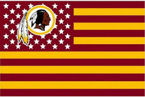 NFL Washington Redskins Washington Red Skin Team Star Strip US Flag Flag