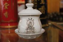 Ceramic gold Guanyin net water Cup Bodhisattva water Cup holy water Cup holy water cup for Buddha Cup Buddhist supplies wholesale