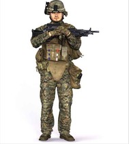 1:35 Resin Soldier Modern American Soldier XD76