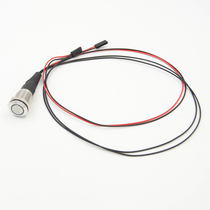 Metal button computer restarts boot 16mm luminous case switch 50CM line length