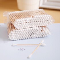 Practical Wood Stick Sanitary Cotton Sign Sterilized Cotton Stick Pure Cotton Beauty Makeup Cotton Bud