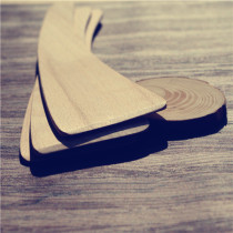 Original Wood original imported beech wood solid wood creative non-stick wooden shovel Crescent shovel does not hurt pot spatula cooking shovel