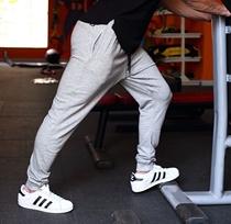 gym muscle man fitness brother summer casual sports pants male hipster slim fashion closed small pants