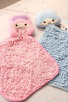 Cute cartoon Gemini kitchen hanging hand towel strong absorbent washing dish towel rag chenille chenille