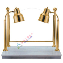 Double head luxury food insulation table food gilded heat preservation lamp food heating station food heating station food heating station
