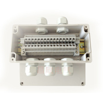 80 * 160 * 55 waterproof junction box ABS plastic plastic shell two into three out terminal box power box IP66