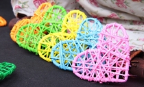 9CM rattan choreographic love vine choreographic heart-shaped wedding shopping mall Hotel Kindergarten Decoration Hanging and Loving Colorful Vines