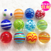 20MM pure handmade childrens colored glass ball yo-yo playing marbles game fish tank decoration vase glass