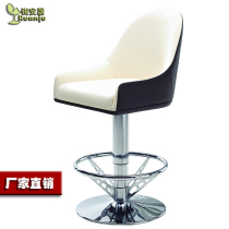 Factory direct export casino chair lifting metal leather high stool chair Nordic luxury bar chair B308