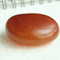 Water jade ice soul natural red agate rough stone play red agate handle seed agate carving material object