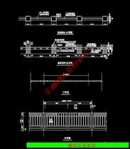 Garden landscape railings Construction cad drawings (dwg)2 garden dwg drawings