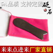 Xiaoyu Sibin Bianstone Xuanhuang scraping plate set old material natural Bianstone comb Tongrentang style