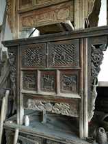 Hot selling antique old furniture collection ornaments two stuffy cabinets Ming and Qing old furniture old objects old drawer table folk old goods