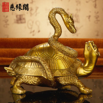 Ciyuange Copper Xuanwu Ornaments Tortoise Tortoise Ornaments Home Decoration Quartet Beast Ornaments Home Decoration