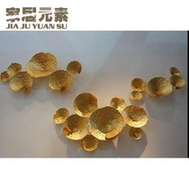 European-style wrought Wall lotus decoration living room wall decoration beauty salon decoration hotel decoration wall decoration