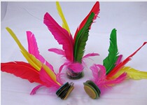 Chicken feather shuttlecock game shuttlecock big spline kicking resistant kindergarten shuttlecock learning game outdoor sports toys