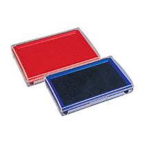  Deli large printing pad rectangular printing paste box Red blue black blue 9864 transparent quick-drying printing paste