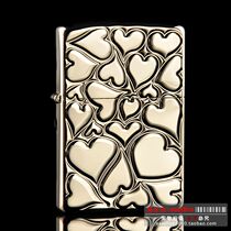 Special cabinet Original assembly ZIPPO windproof kerosene lighter FILL LOVE Rose Gold Caring