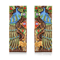 Southeast Asia solid wood carved wall decoration wall stickers wall decoration wall decoration wall decoration wall decoration