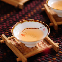 Drinking to Jingdezhen hand-painted tea cup ceramic tea cup thin tire single Cup Master Cup personal single bucket Cup