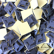 Factory direct sales black 20*20 self-adhesive cable tie holder positioning piece suction cup 100 buy 2 get 1 free
