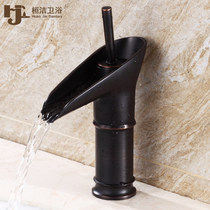 Black basin faucet toilet faucet hot and cold American retro bathroom basin wash basin face wash basin faucet