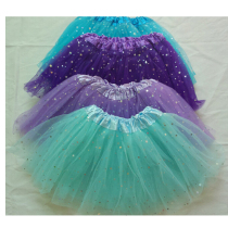 European and American childrens Puff Skirt shining star Tutu Skirt dance dress girl princess Skirt ballet Tutu Skirt