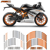New hot motorcycle sticker KTM RC 17 inch reflective wheel lamp sticker waterproof decker