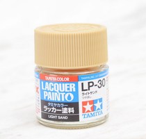 Tamiya LP series oily nitrocellulose lacquer shallow sand yellow LP-30
