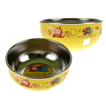 South Korea imported cocomong double-layer stainless steel heat insulation rice bowl baby supplementary food bowl children anti-hot soup bowl water Cup