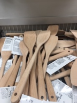 (IKEA domestic) Uvma beech wood spatula non-stick pan long handle wooden shovel solid wood