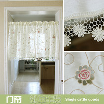 Dump foreign trade Export original single European style Idyli Fields Cloth Art Embroidered Finished Curtain half-curtain door curtain Curtain Partition Curtain