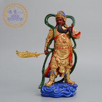 Buddhist supplies station Garan Bodhisattva Buddha statue gilded painting Guardian Bodhisattva Guan Gongzhi home placed in the town house