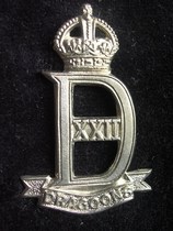 British Army Cap Badge 37 (XXIIdragoons) 22nd Dragoons Regiment Cap Badge