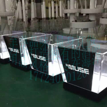 Seven Colors Luminous Ice Bucket Acrylic Luminous Champagne Boat Beer Ice Bucket Ocean Wine Base Wine Rack