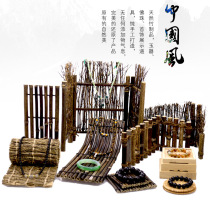 New jade jewelry rack bracelet display rack quaint style storage box rosary bracelet retro decoration props